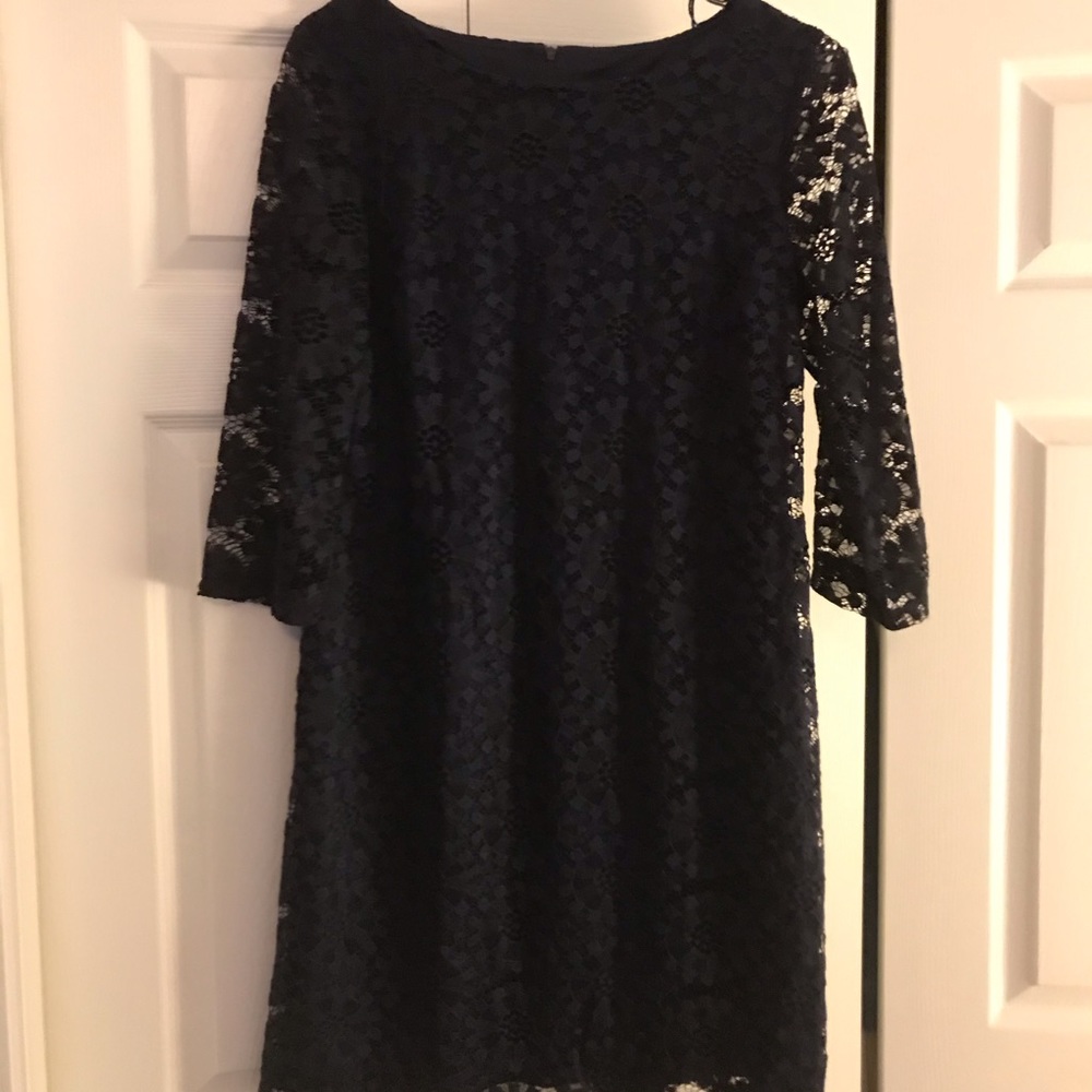 Adorable Spring/Summer lace dress. Navy